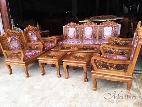 ชุดรับแขกไม้แกะสลัก เชียงใหม่